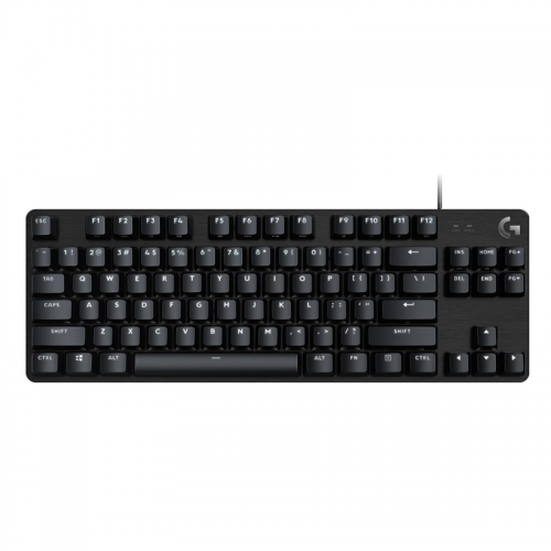 Logitech G413 TKL SE Mechanical Gaming Keyboard - Compact Backlit Keyboard with Tactile Mechanical Switches, Anti-Ghosting, Compatible with Windows, macOS - Black Aluminum